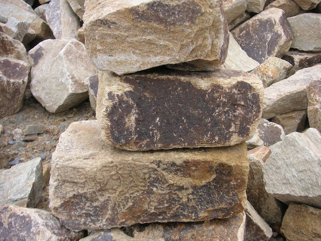 Photograph of a pile of rocks