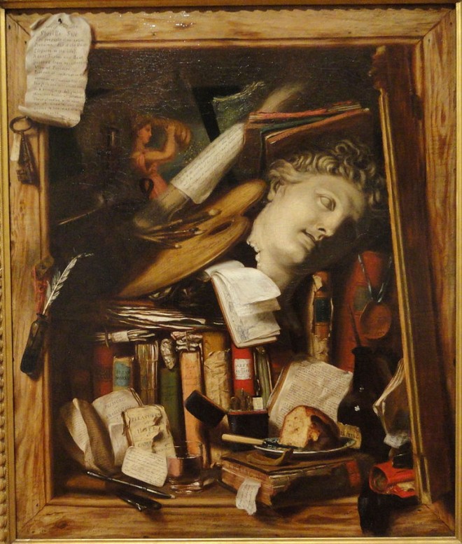 Painting "The Vanity of the Artist's Dream" by Charles Bird King