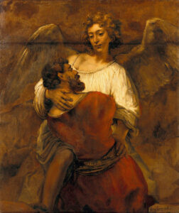 Rembrandt's painting, "Jacob Wrestling with the Angel"