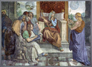 Joseph Interprets Pharaoh's Dream (fresco circa 1816–1817 by Peter von Cornelius)