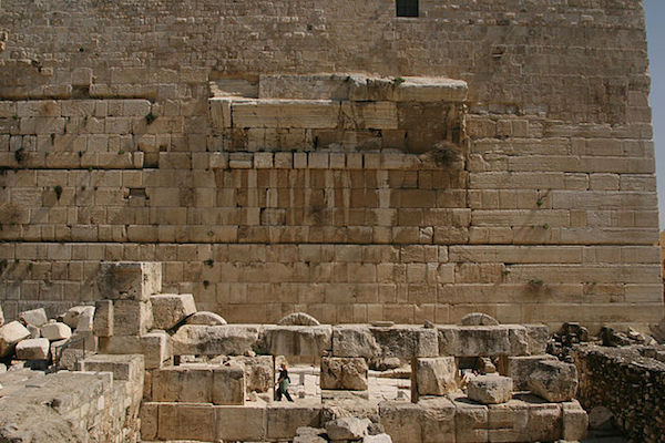 Robinson's Arch found at the southern end of the Western Wall of the Temple Count in Jeruselum