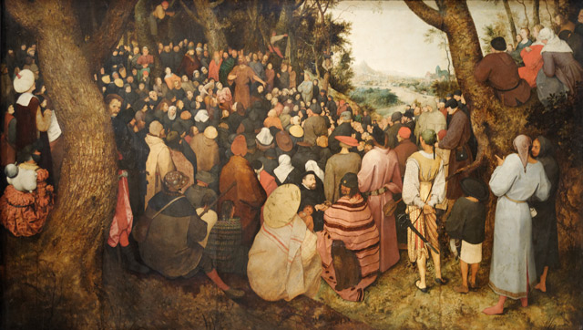 The Preaching of St. John the Baptist by Pieter Bruegel the Elder, public domain.