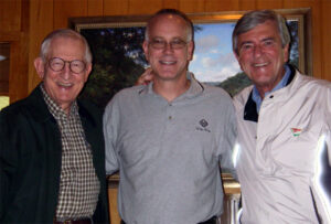 Lloyd, Howard, and Mark Roberts at 2007 retreat.