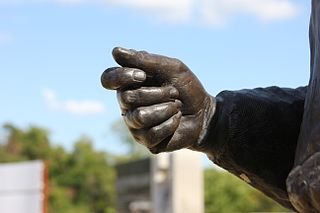 Freedwoman’s Hand Sculpture by Adrienne Isom, Juneteenth Memorial Monument, Austin, Texas.