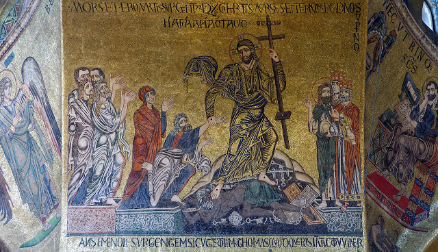 The Harrowing of Hell as depicted in St. Mark's Church in Venice