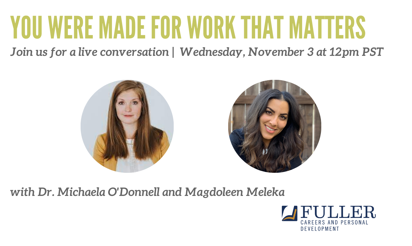 Webinar: Pursuing Meaningful Work in a Changing World