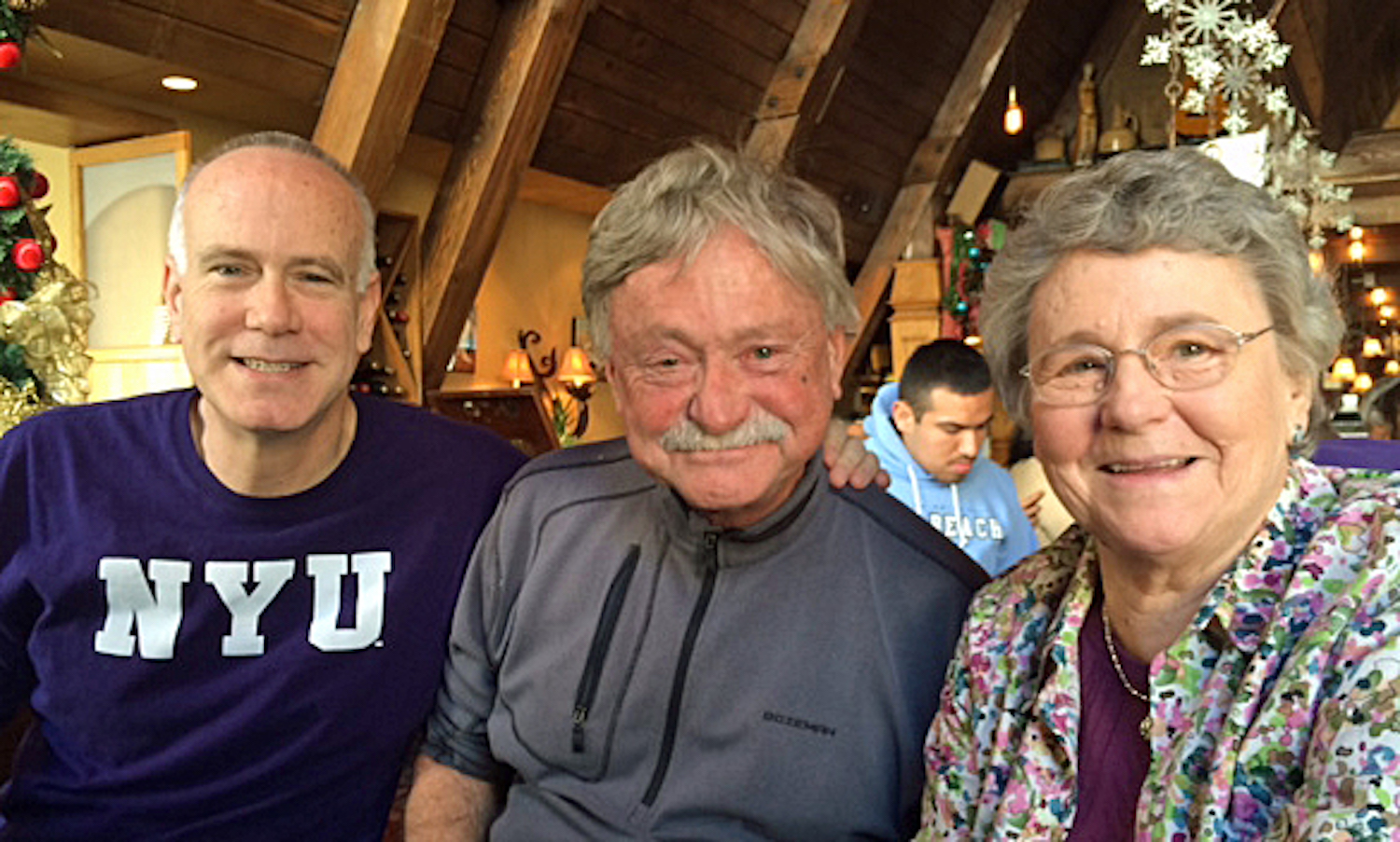 Mark with his uncle Don and his mom Martha in 2013
