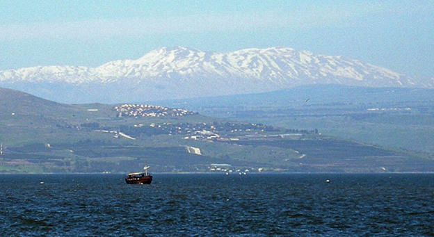 Mt. Hermon and the Sea of Tiberias