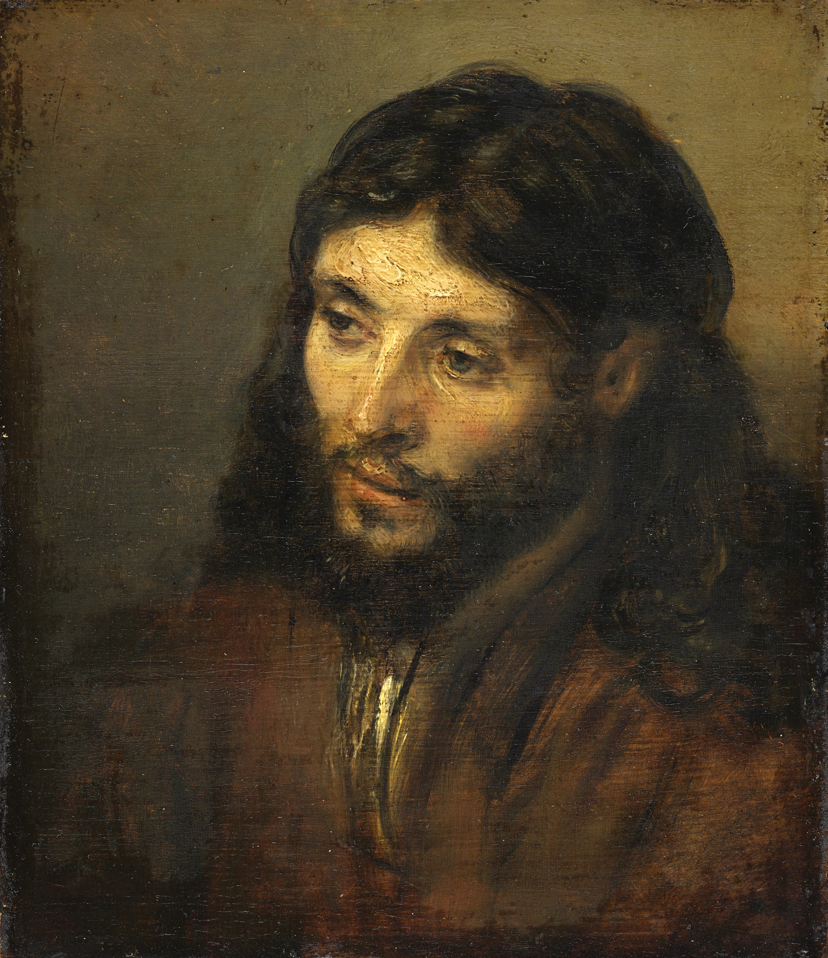 Rembrandt van Rijn, Head of Christ (c. 1640)