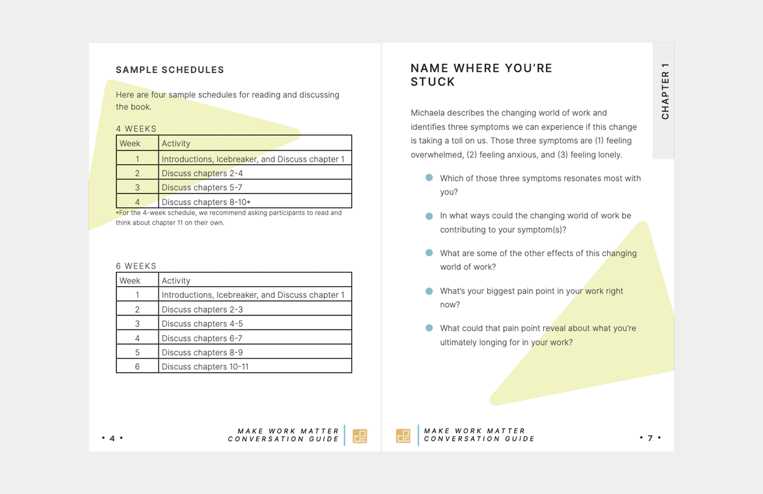 Conversation Guide for Make Work Matter - De Pree Center