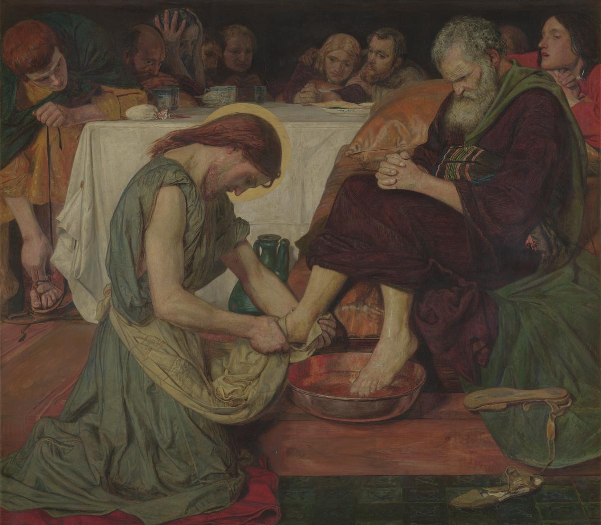 Ford Madox Brown, Jesus Washing Peter's Feet (1852-1856)