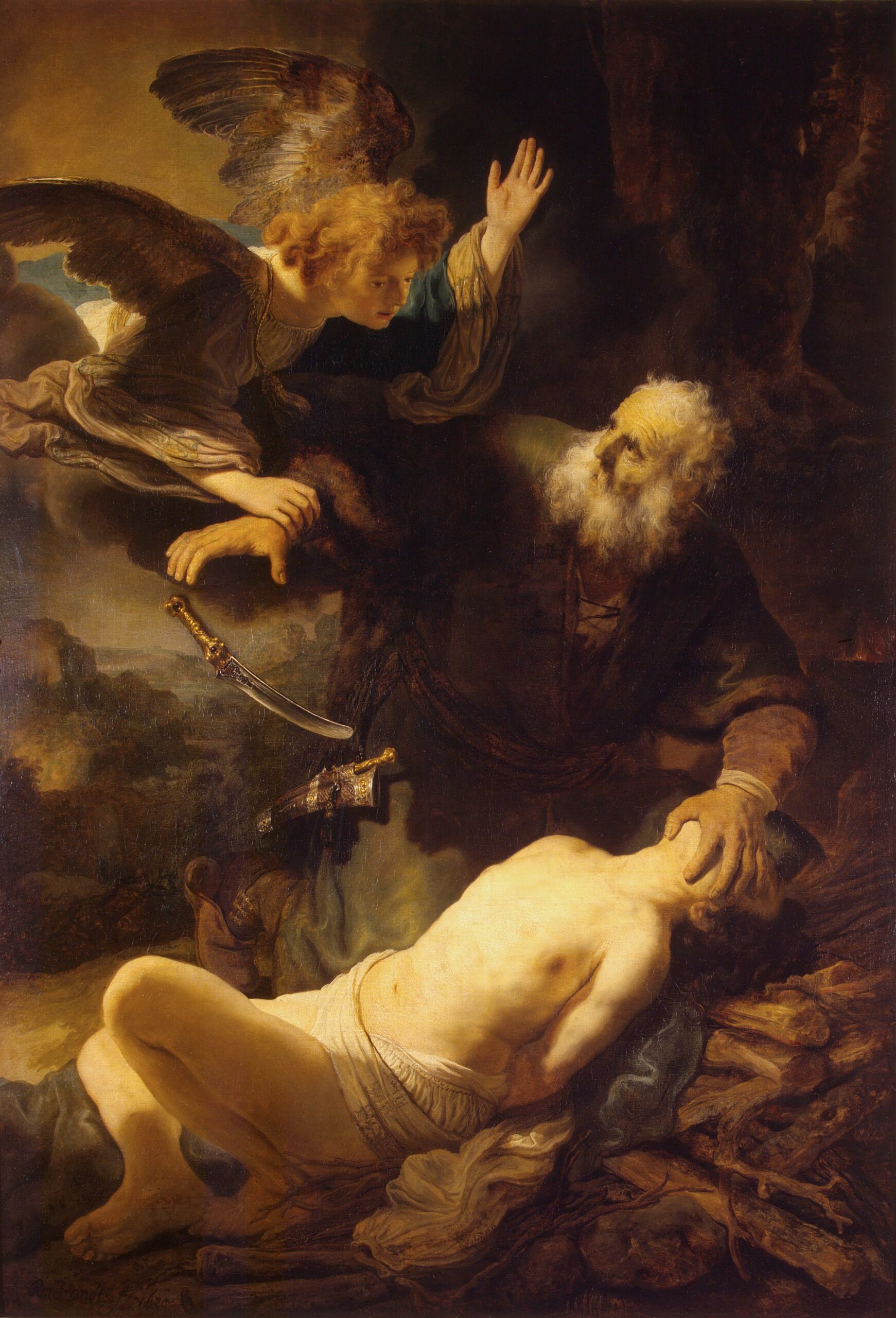 Rembrandt van Rijn, Sacrifice of Isaac (c 1635)