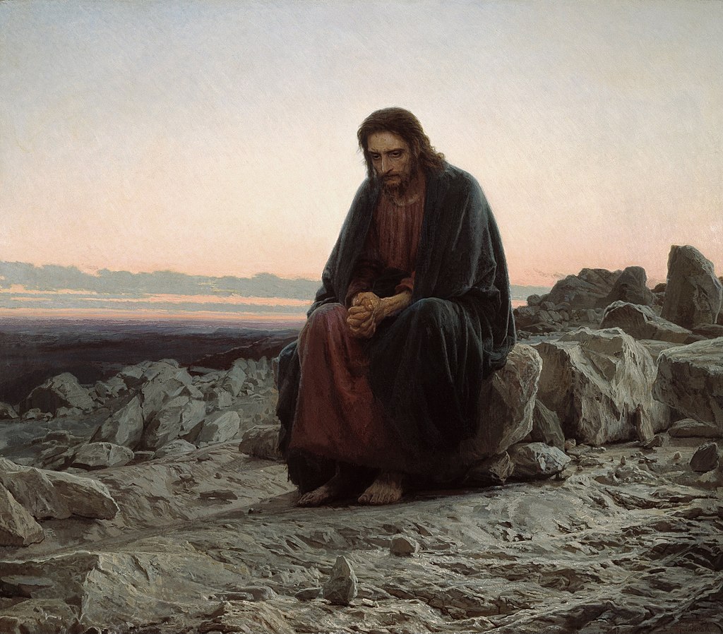 Christ in the Wilderness by Ivan Kramskoi (1872) 