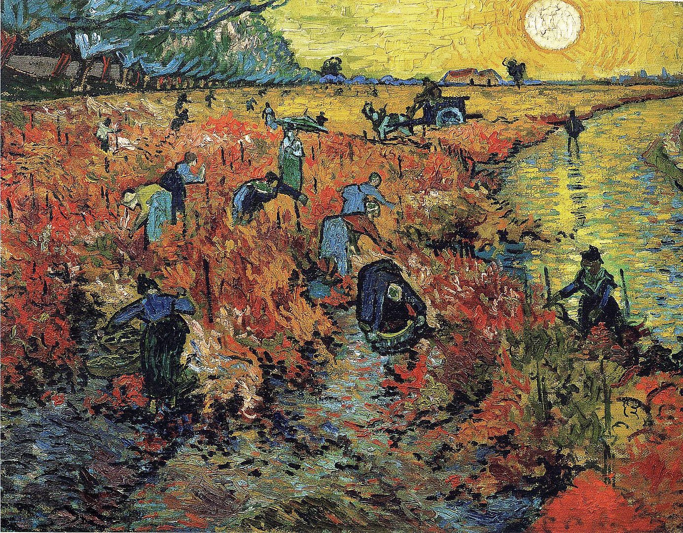 Red Vineyard near Arles by Vincent Van Gogh (1888) - Wikipedia 