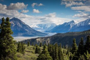 Mountains in Kluane National Park and Reserve of Canada